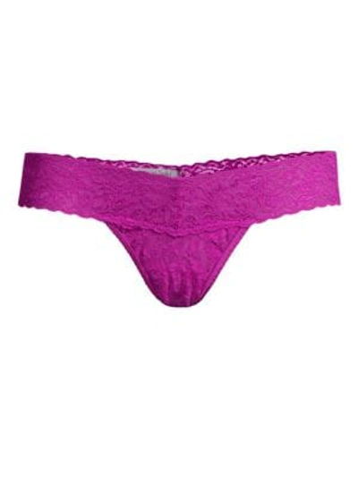 Hanky Panky Low Rise Hipster Thong In Belle Pink