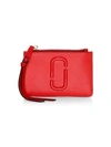 Marc Jacobs Top Zip Multi Wallet In Poppy Red