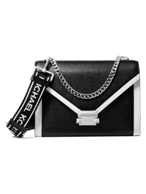 michael kors black and white handbags
