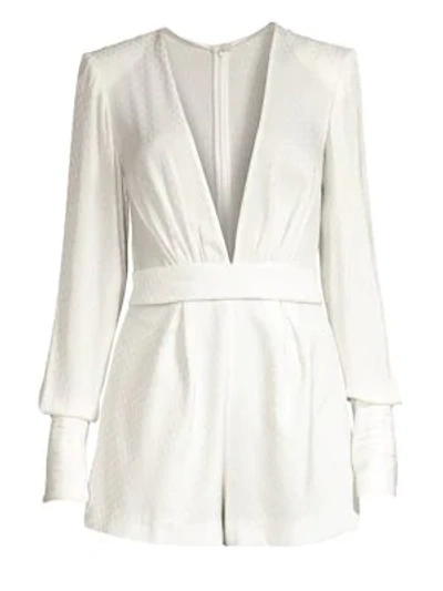 Alexis Murphy Romper In Geo White