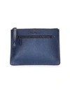 Ferragamo Revival Leather Document Holder In Navy