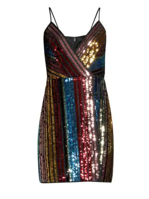 bcbg rainbow sequin dress