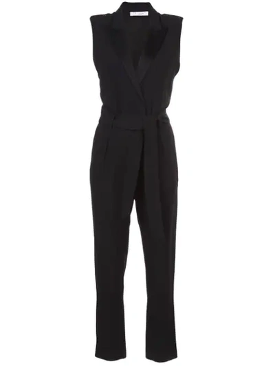 Iro Crew Sleeveless V-neck Jumpsuit In Black