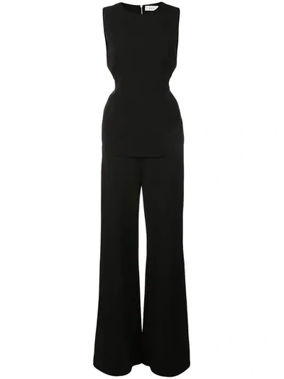 A.l.c Friedan Open-back Sleeveless Jumpsuit In Black