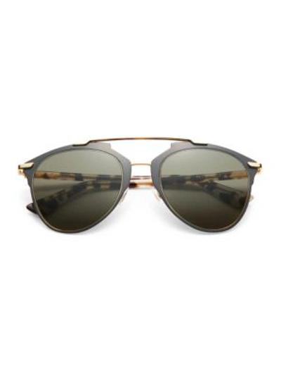 Dior Reflected 52mm Modified Pantos Sunglasses In Tortoise