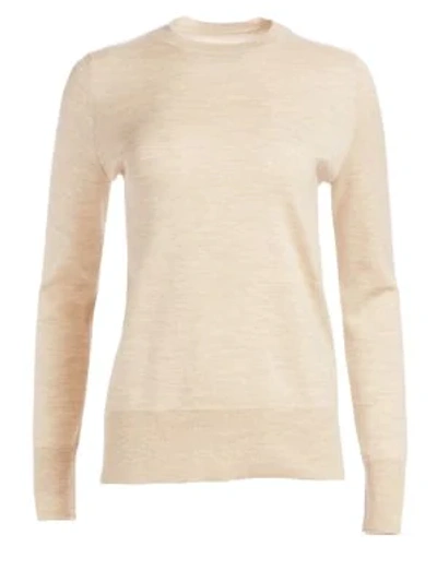 The Row Sebellia Knit Cashmere Sweater In Light Beige