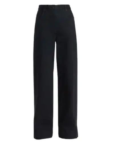 The Row Anat Straight-leg Jeans In Black