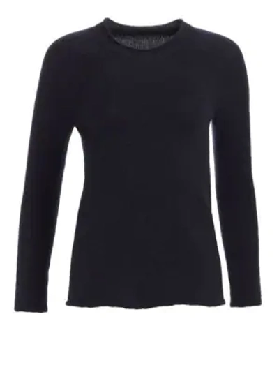 The Row Rickie Cashmere Crewneck Sweater In Navy