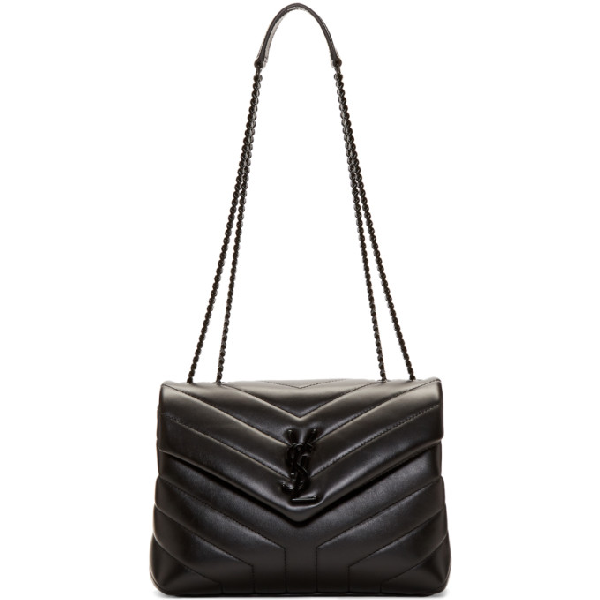 Saint Laurent Black Lou Lou Small Leather Bag In 1000 Black | ModeSens
