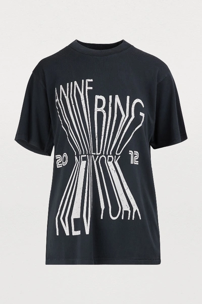 Anine Bing Bing New-york T-shirt In Black