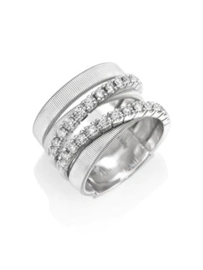 Marco Bicego Masai Diamond & 18k White Gold Five-strand Ring