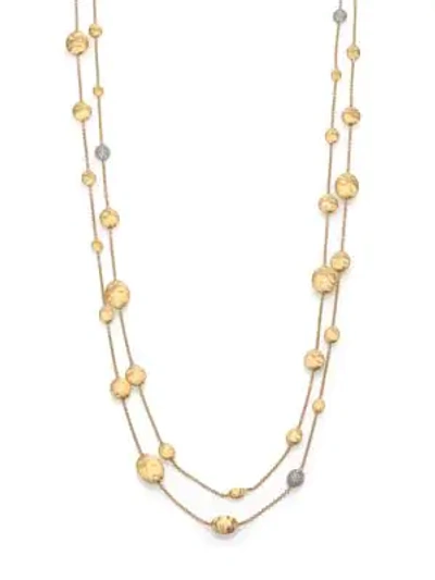 Marco Bicego Siviglia Diamond & 18k Yellow Gold Convertible Station Necklace
