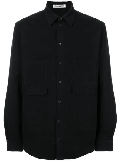 Henrik Vibskov Chest Pocket Shirt In Black
