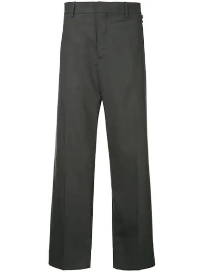 Oamc Marshall Wide-leg Trousers In Grey