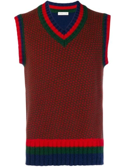Etro Spotted Sweater Vest - Red