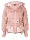 Tom Ford Faux Beaver Padded Bomber-jacket - Pink