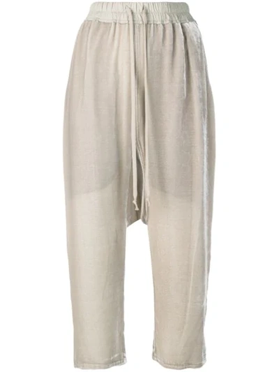 Rick Owens Cropped Trousers - Neutrals