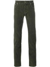 Jacob Cohen Classic Corduroy Trousers In Green