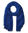 Calvin Klein Ck Logo 2 In 1 Pashmina Wrap Scarf, Adrenaline Blue