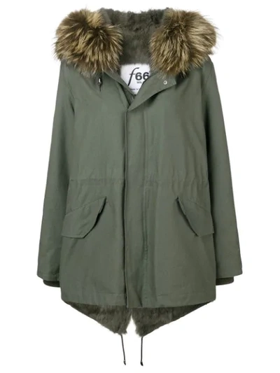 Furs66 Fur Trim Parka - Green