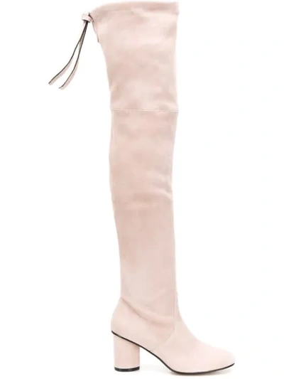 Stuart Weitzman Helena 75 Boots Pink ModeSens