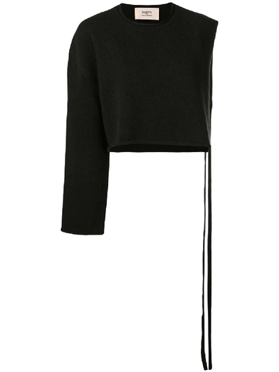 Ports 1961 One Sleeve Sweater In Black