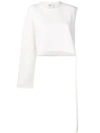 Ports 1961 Asymmetrical Sweater In White