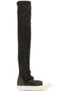 Rick Owens Knee Length Boots - Grey