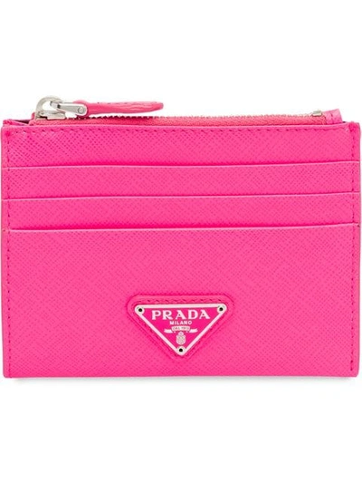 Prada Saffiano-kartenetui - Rosa In Pink