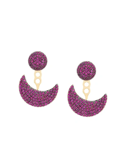 Apm Half Moon Earrings - Gold