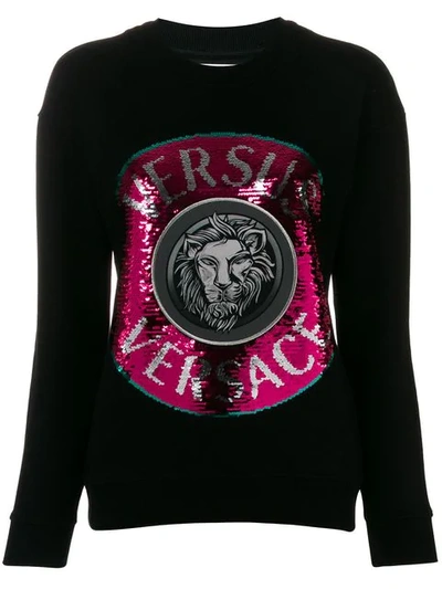 Versus Sequin Jumper In Black