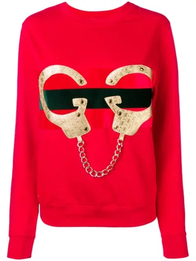 Nil & Mon Handcuffs Sweatshirt - Red