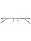 Mykita Eito Round Glasses In Silver