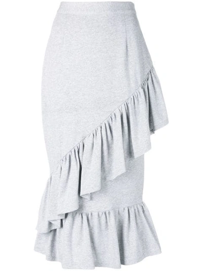 Milla Milla Ruffled Skirt In Grey