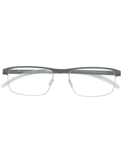 Mykita Brille Mit Eckigen Gläsern In Grey