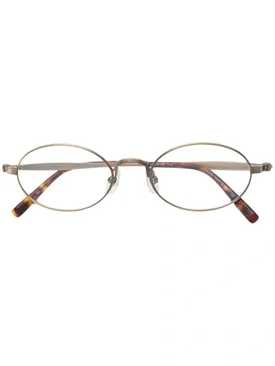 Matsuda Oval Frame Glasses In Brown