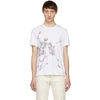 Alexander Mcqueen Skeleton Graphic Print T-shirt In White/multicolor
