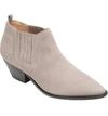 Schutz Women's Jaqueline Pointed Toe Western Suede Booties In Mouse