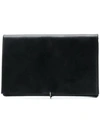 Ma+ Foldover Smooth Wallet In Black