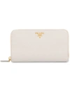 Prada Leather Wallet - White