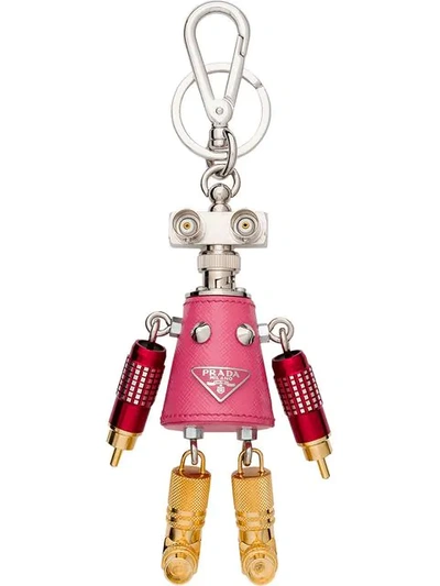 Prada Giulietta Leather Keychain Trick - Pink