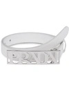 Prada Saffiano Leather Belt - White