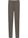 Prada Stretch Wool Trousers In Grey