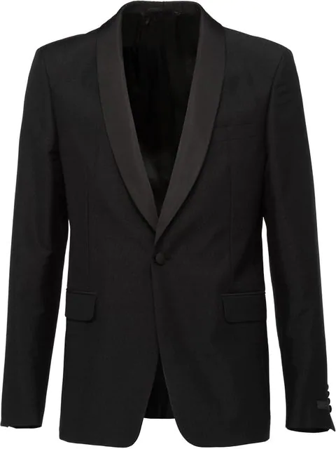 Prada Jacquard Tuxedo Jacket In Black | ModeSens