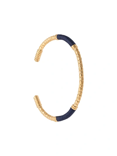 Aurelie Bidermann Textured Cuff Bracelet In Gold
