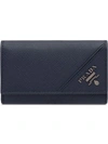 Prada Leather Keyholder In Blue