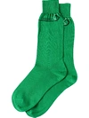 Prada Socken Mit Intarsien-logo - Grün In Green