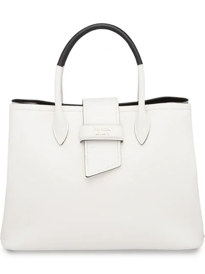 Prada Classic Tote Bag - White