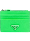 Prada Saffiano Cardholder - Green