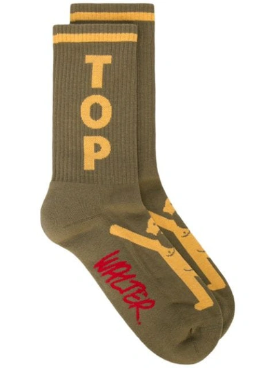 Walter Van Beirendonck Top Socks - Green